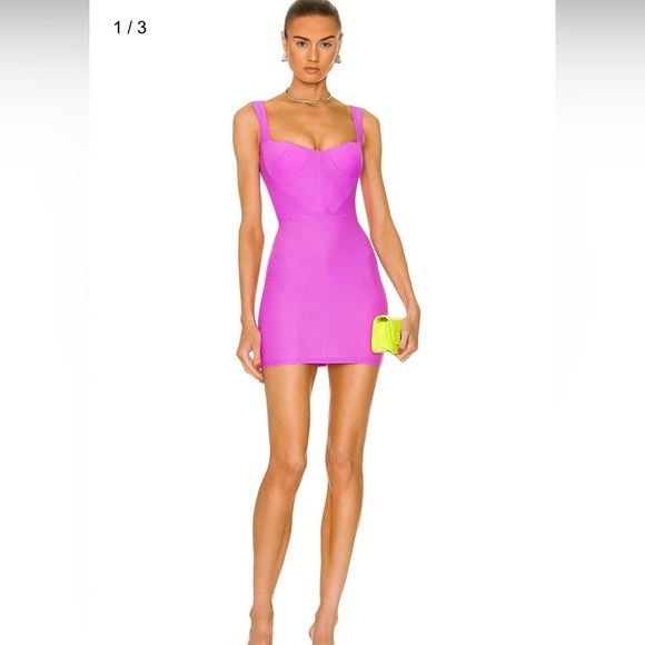 Alex Perry Dresses & Skirts - Alex Perry new with tags Halsey bustier mini dress orchid purple sz au 12